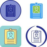 Id Card Icon Design vector