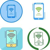 Wifi Signal Icon Design vector