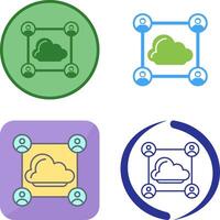 Network Icon Design vector