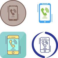 Incoming Call Icon Design vector