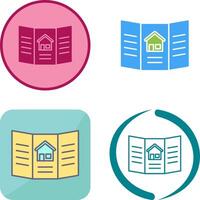 Brochure Icon Design vector