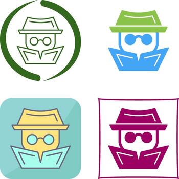 Hacker Icon Design vector