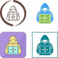 Hacker Icon Design vector