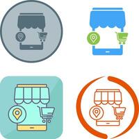 Pin Icon Design vector