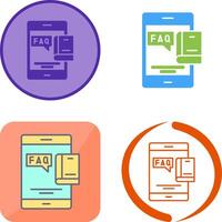 Faq Icon Design vector