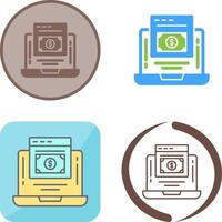 Online Payment Icon Design vector