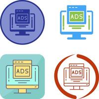 Digital Advertising Icon Design vector