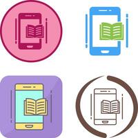 E Book Icon Design vector