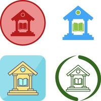 Library Icon Design vector