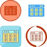 Online Course Icon Design vector