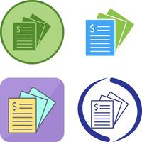 Invoice Icon Design vector