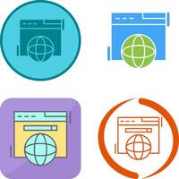 Browser Icon Design vector