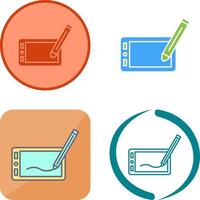 Drawing Tablet Icon Design vector