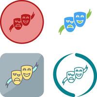 Theater Masks Icon Design vector