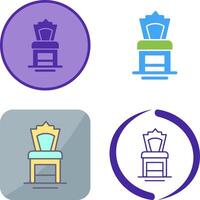 diseño de icono de silla vector