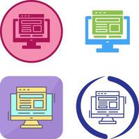 Adaptive Layout Icon Design vector