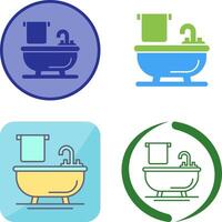 diseño de icono de bañera vector