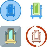 Floor Mirror Icon Design vector
