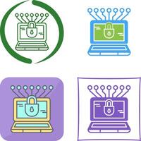 Money Hacking Icon Design vector