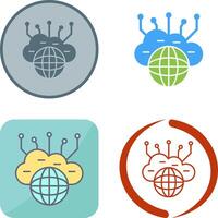 Computing Cloud Icon Design vector