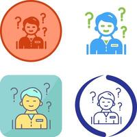 Confuse Icon Design vector