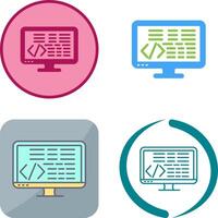 Coding Icon Design vector