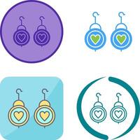 Earrings Icon Design vector