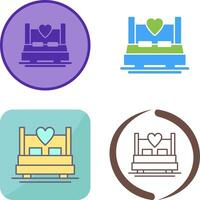 Double Bed Icon Design vector