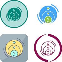 Venn Diagram Icon Design vector