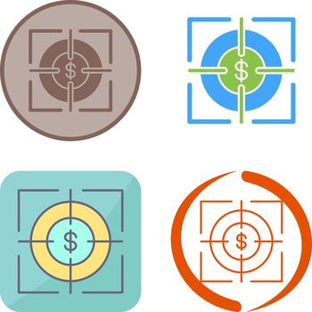 Target Icon Design vector
