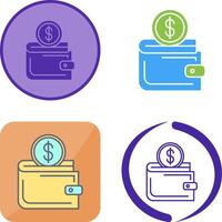 Wallet Icon Design vector