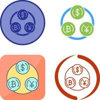 Currency Exchange Icon Design vector