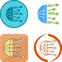 Network Icon Design vector