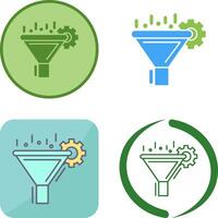 Filtering Icon Design vector