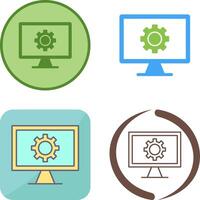 Monitor Screen Icon Design vector