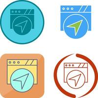 Navigation Icon Design vector