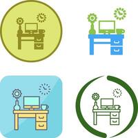 Work Table Icon Design vector