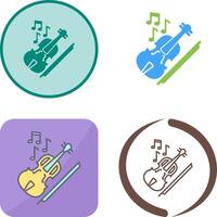 violín icono diseño vector