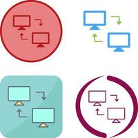 Sharing Systems Icon Design vector