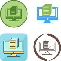 Document Icon Design vector