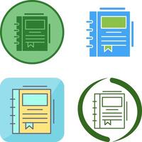 Spring Notebook Icon Design vector