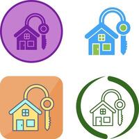 House Key Icon Design vector