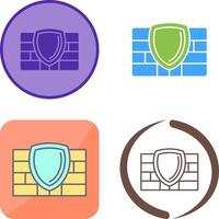 Firewall Icon Design vector