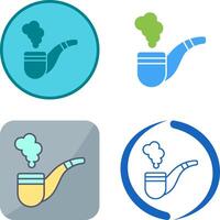 Smoke Pipe Icon Design vector