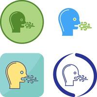 Bad Breath Icon Design vector
