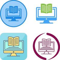 Digital Learning Icon Design vector