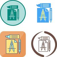 Study Tools Icon Design vector