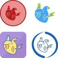 Heart Attack Icon Design vector