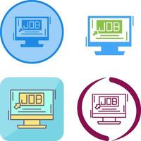 Job Icon Design vector