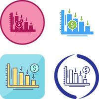 Loss Icon Design vector